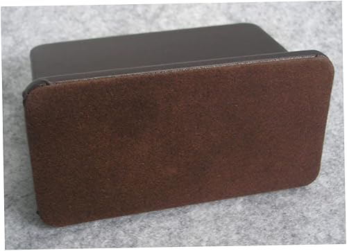 Miniatura 5 de Operitacx Estante de exhibición de tarjetas de escritorio Soporte de cuero para tarjetas de presentación de escritorio Soporte de tarjeta de