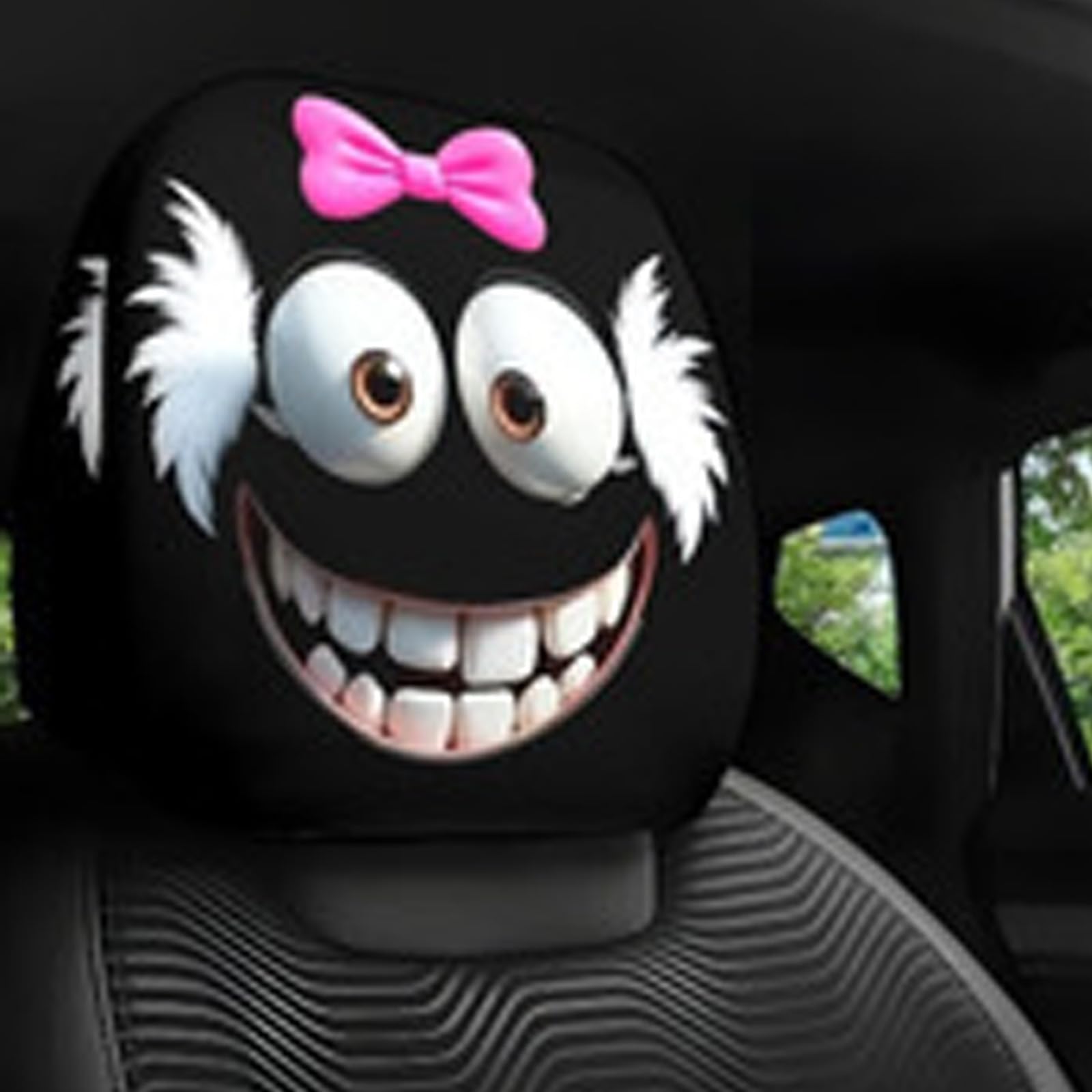 YROHGKPN Machine Washable Automotive Headrest Covers with Eye Catching