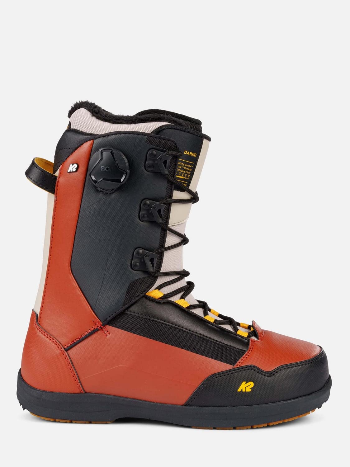 Amazon.com : K2 Darko Mens Snowboard Boots Undercover Black 11