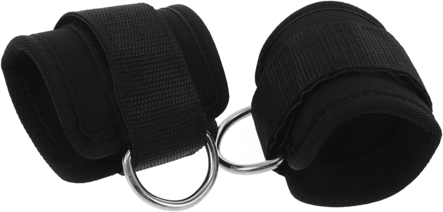 Hemoton 2pcs Ankle Strap for Cable Machine Durable Neoprene Leg Training Wrap Fit Ankle Binding Band Portable Fitness Helper for Men and Women for Home and Gym Workouts