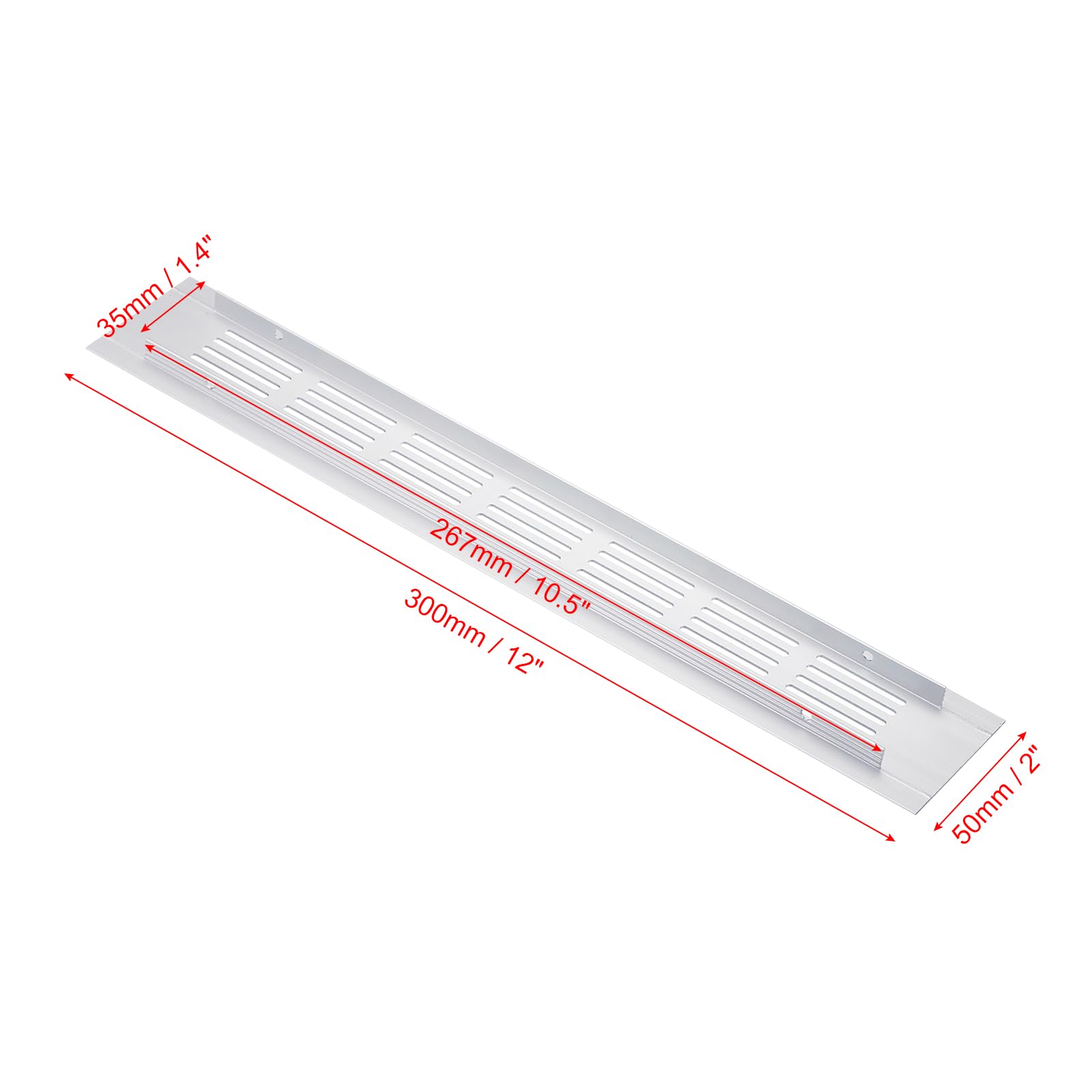 PATIKIL 12 x 2 Inch Door Air Vent Cover - Image 2