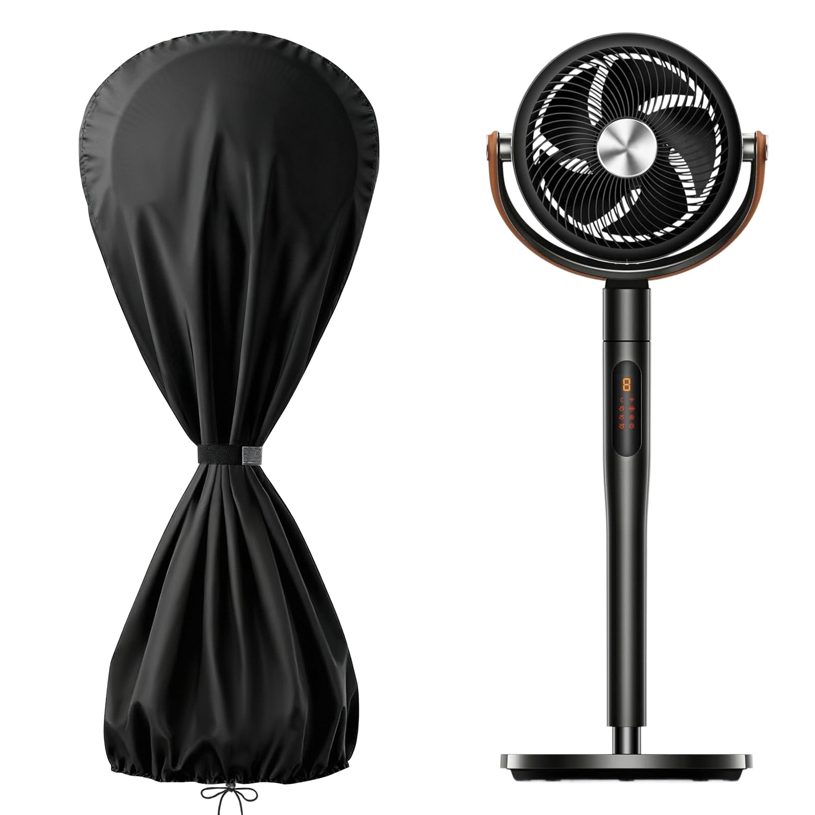 Iptienda Fan Cover for Dreo Smart Standing Fan, 500D Oxford Fabric Fans Dust Cover Waterproof Dustproof Oil Resistant,Storage Covers with drawstring for Pedestal,Smart,Shark Fans-38/16 * 38 * 97cm