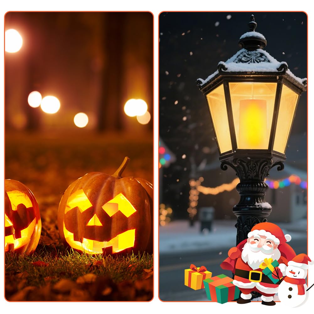 AUAUY Luces Ambientales LED, Lampara LED Recargable con Control Remoto, 4 Modos de Iluminación, Lampara LED Exterior Ideal para Jardín Bar Halloween y Navidad (2 pcs)