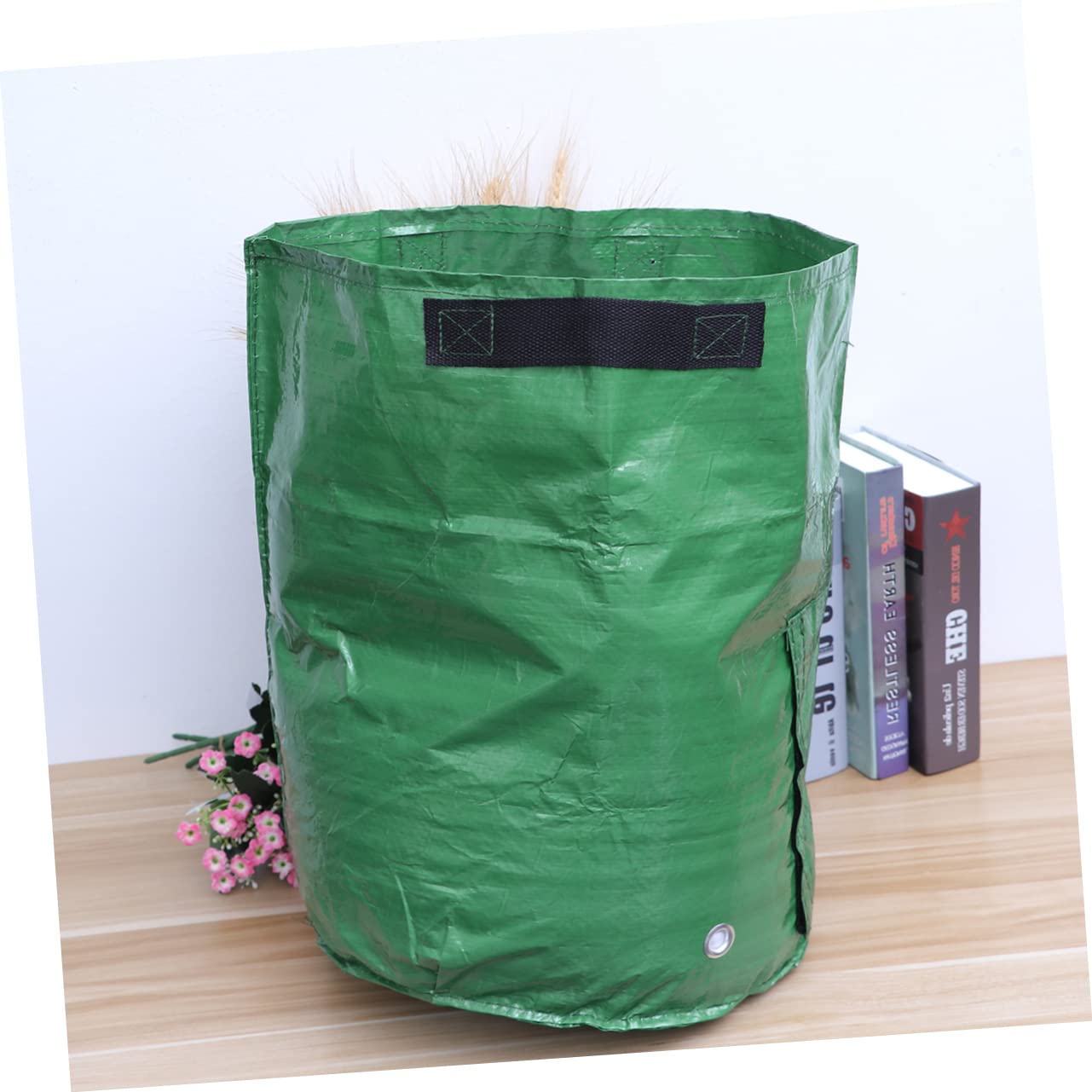 YARNOW 4piezas Bolsas Cultivo De Patatas y Hortalizas Resistentes y Aptas para Tomates Cebollas y Verduras con Solapa y Asas para Jardín o Terraza Unidades Color Verde