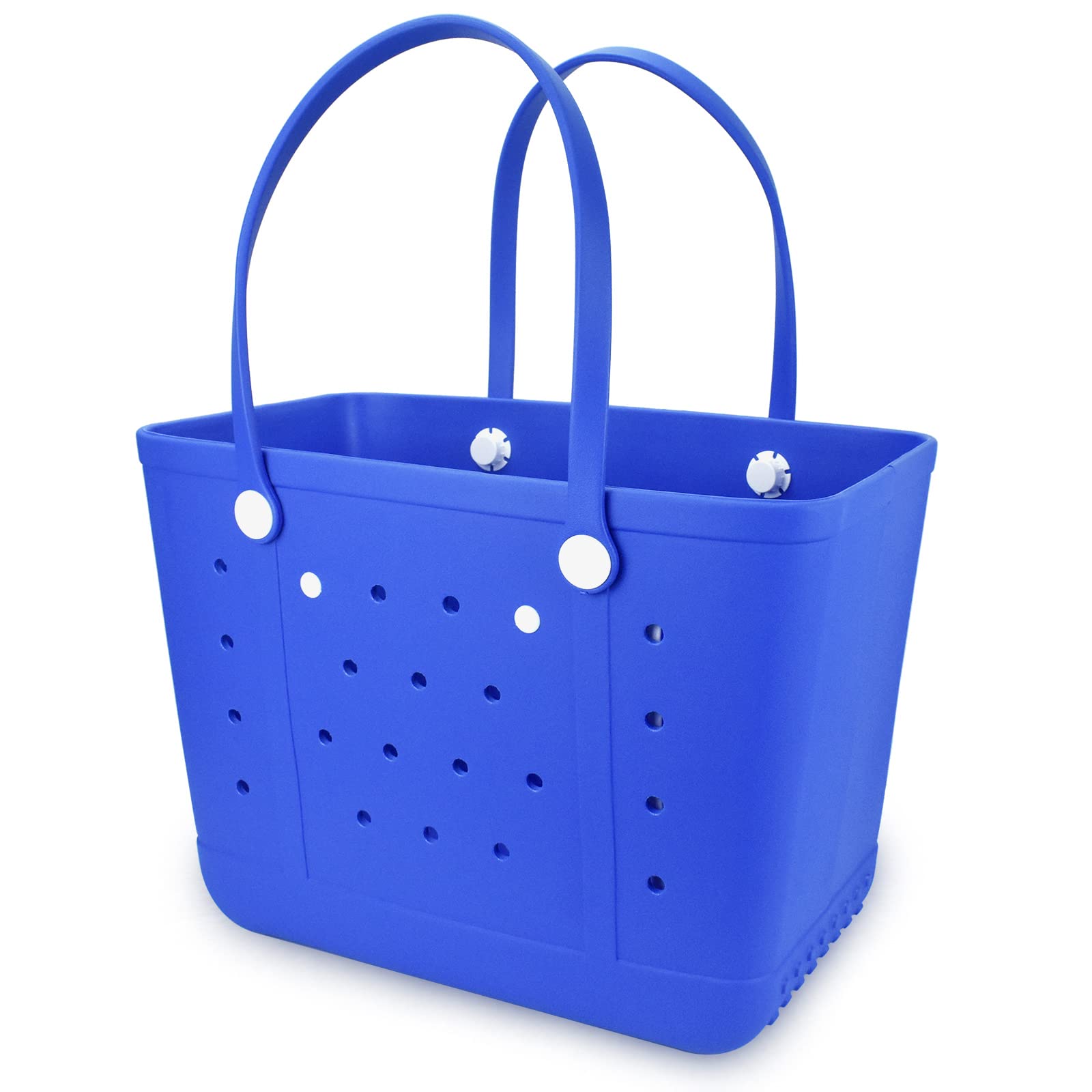 UeKeKicg Beach Bag X Large Rubber Tote Bag, Waterproof Washable Open for Women Croc Bag Hand Bag for Beach Pool Yoga