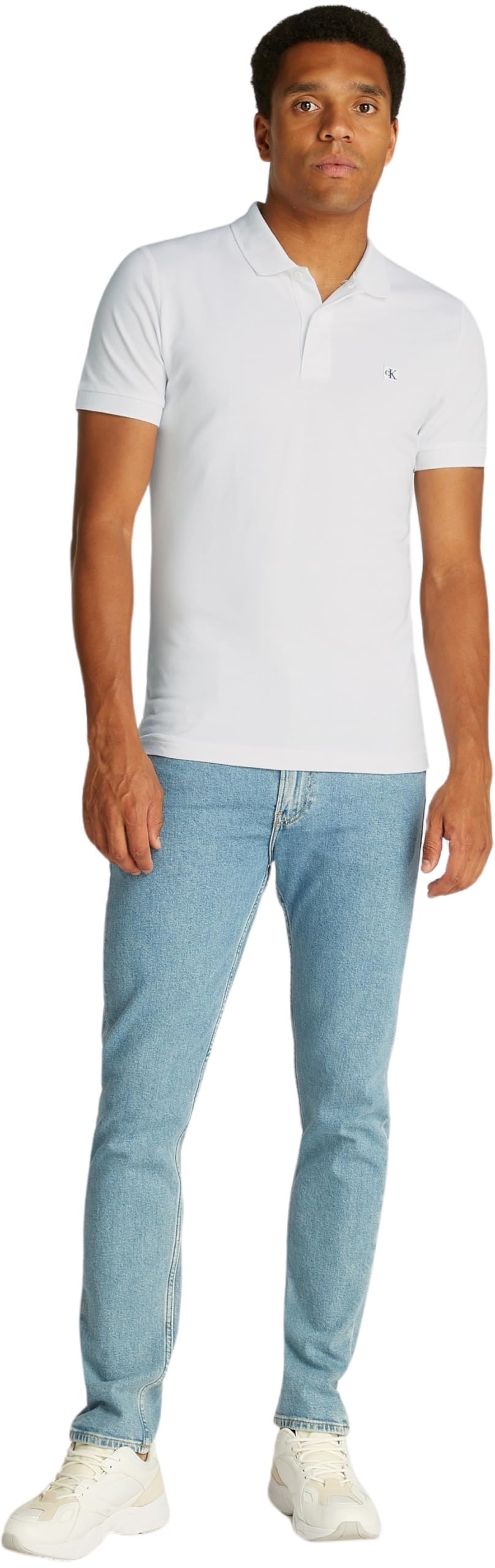 Calvin Klein Polo de Manga Corta para Hombre Slim Fit