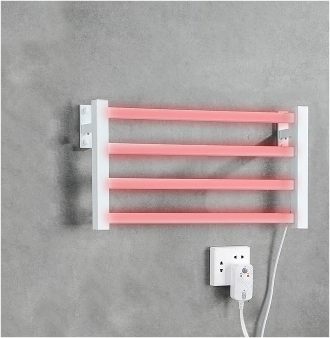 Amazon.co.jp 電気加熱タオルウォーマーラック壁掛け Towel Warmer Heater Rack 55W低電力 5分急速加熱