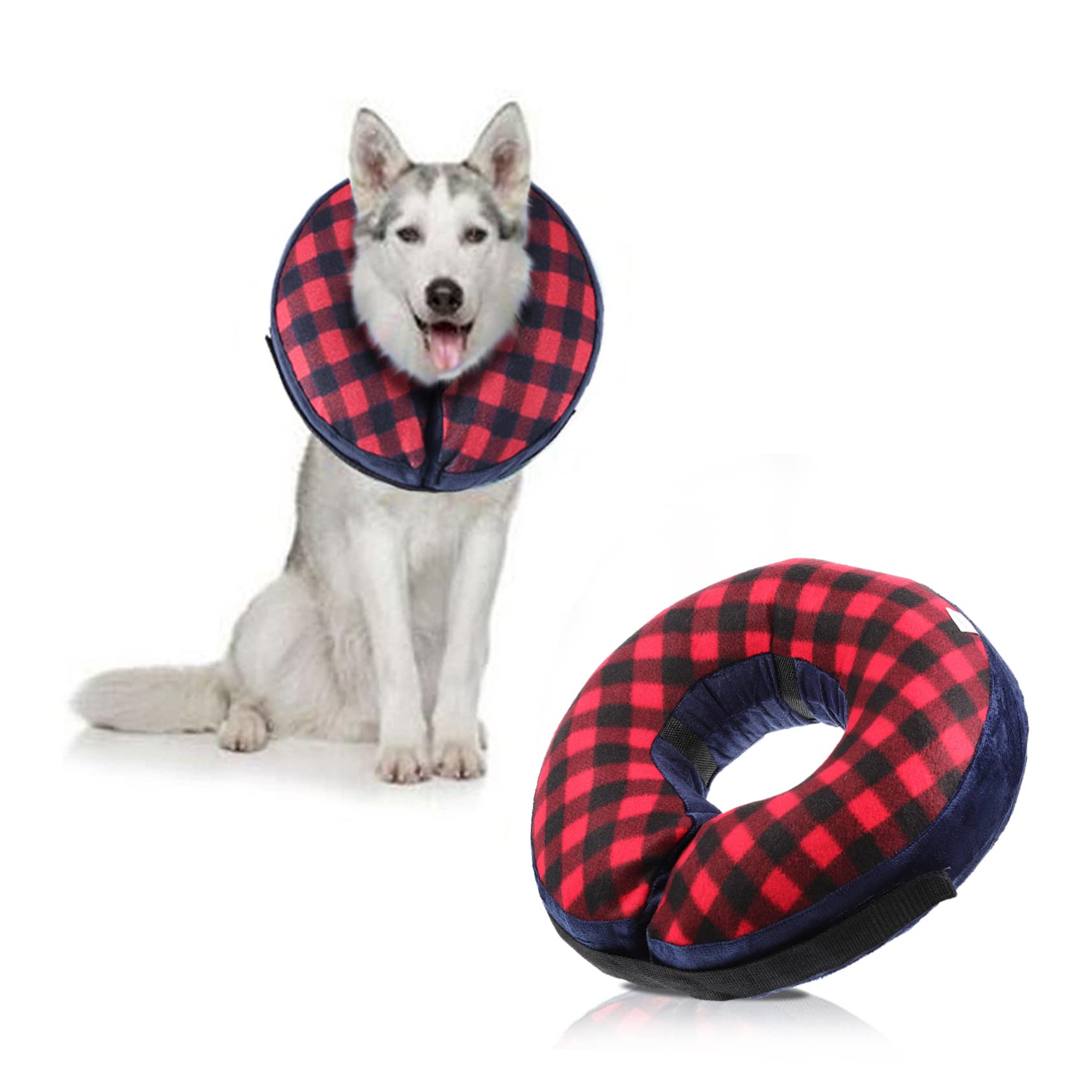 BESPORTBLE 4piezas Collar Inflable para De Mascotas Acolchado y Protección Postoperatoria para Perros y Gatos Alternativa Cómoda Al Collar De Cono Previene Mordeduras y Lameduras
