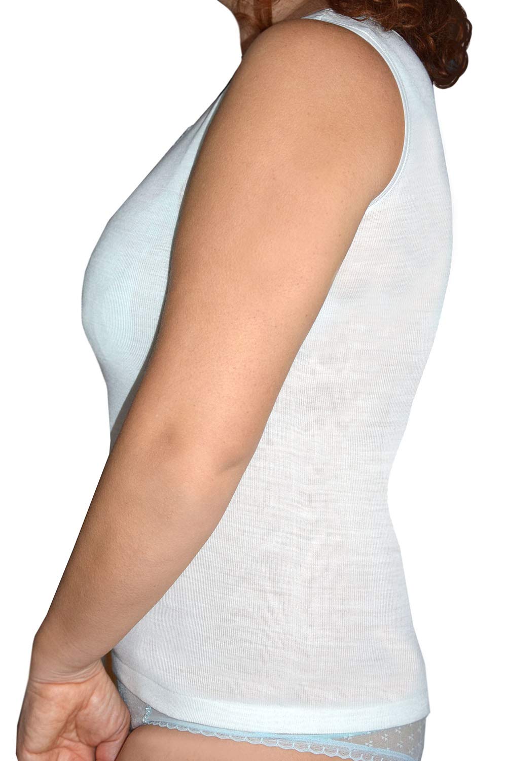 Chaleco Camiseta de Tirantes Finos Ligeramente Entallada para Mujer Pack de 2