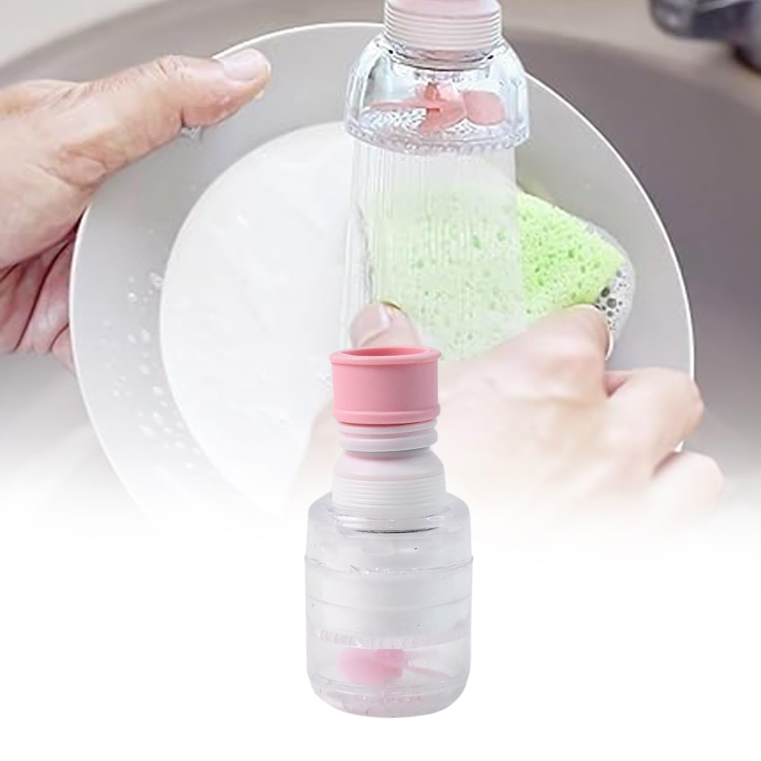 QUOTYNA Flexible Plastic Faucet Extender – Easy-to-Install Water Flow Extension (1 Pc) 2