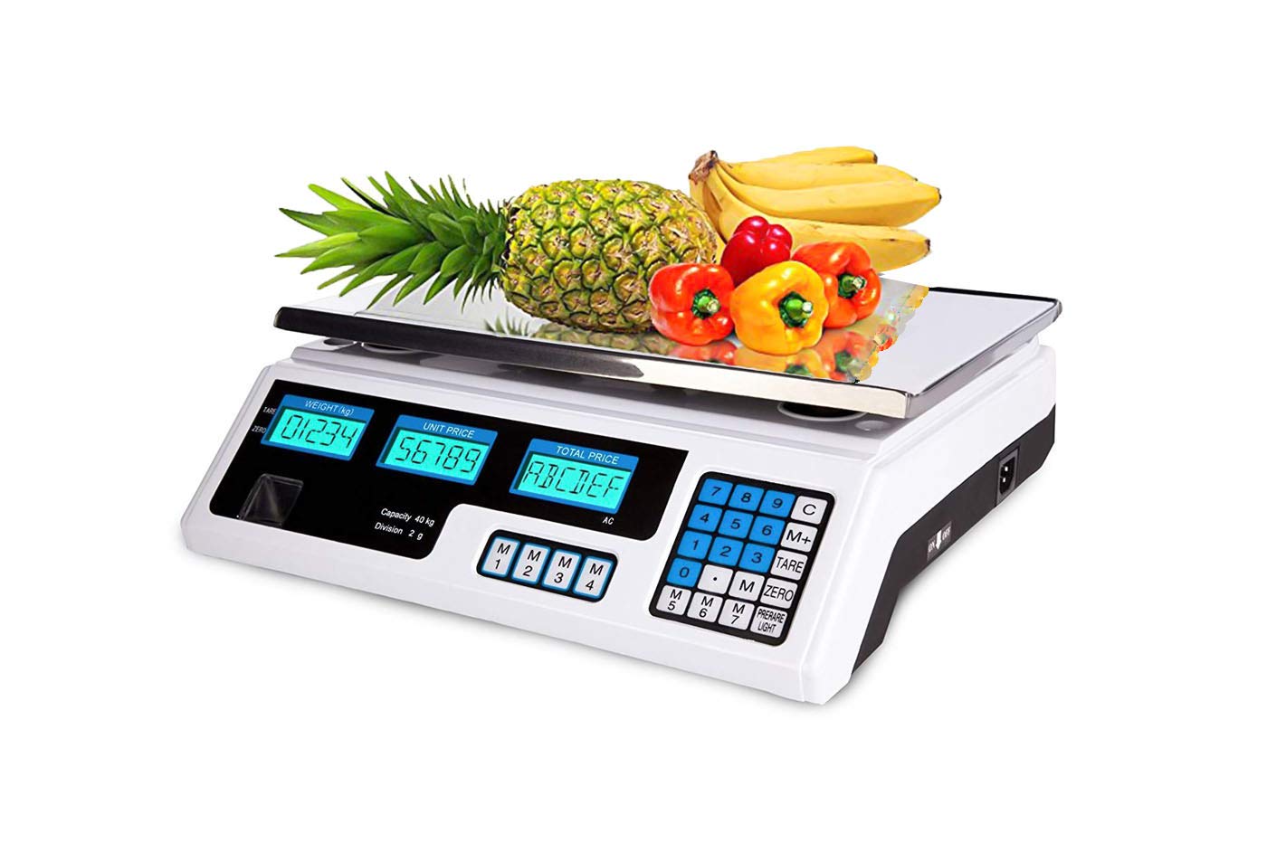DRIWEIElectronic Bench Shop Scales, Max 40kg Min 5g with LCD Display