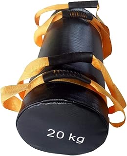 heresell Power Bag Fitness Sandbag 15/20/25 kg Sacco di sabbia per allenamento di forza, sacco di sabbia durevole con maniglia, per Crossfi t allenamento di forza, senza sabbia