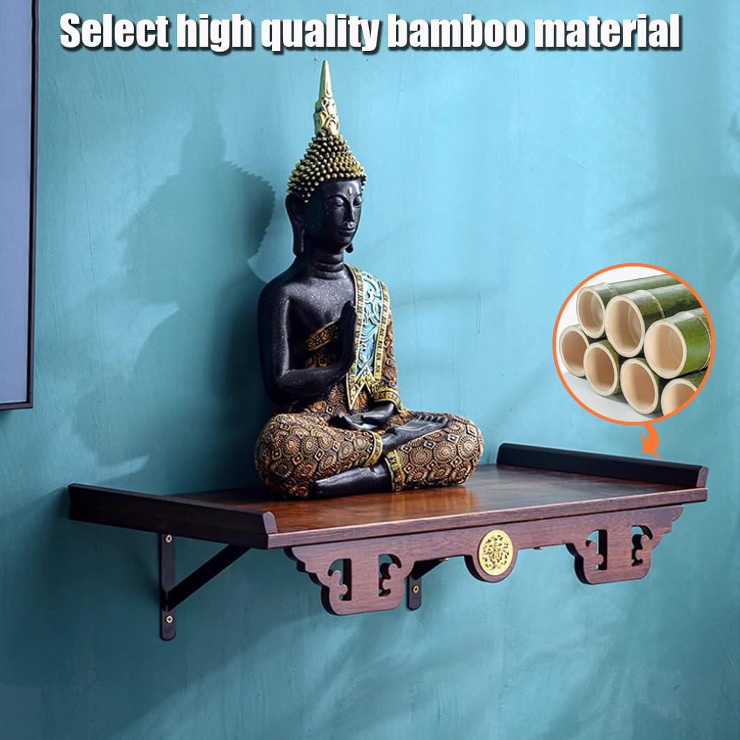 Wall Altar YVYKFZD Meditation Altar Table, Wealth Guangong
