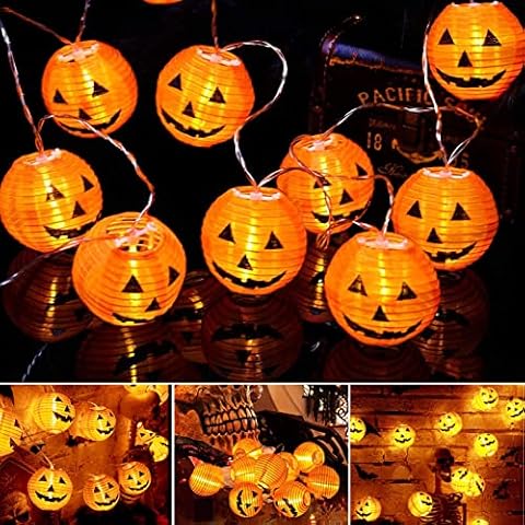 Luces de Cadena de Calabaza Halloween Cover
