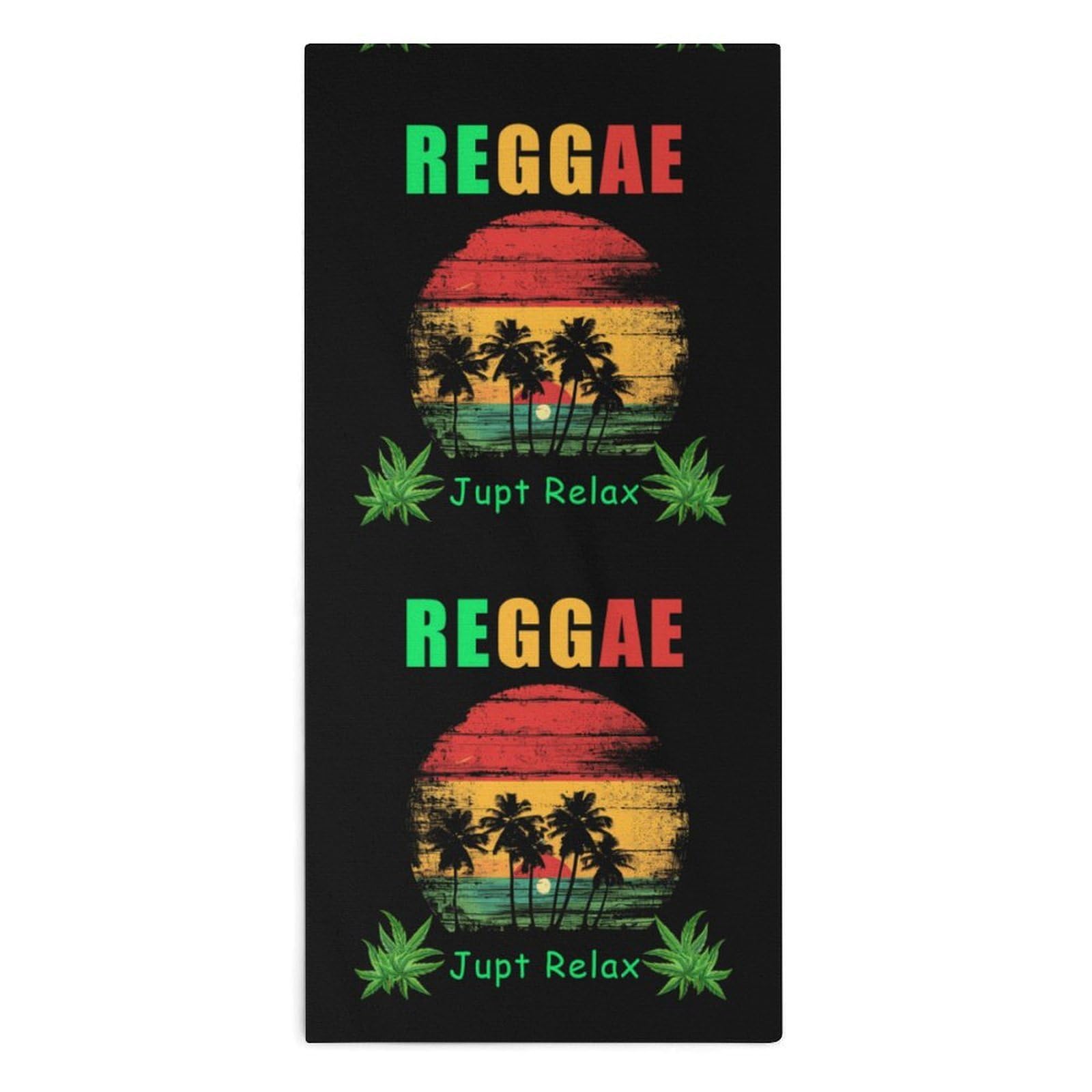 TXFBTRFSA Reggae Music Hand Towels for Adult Face Towel Bath Beach Swim Accessories