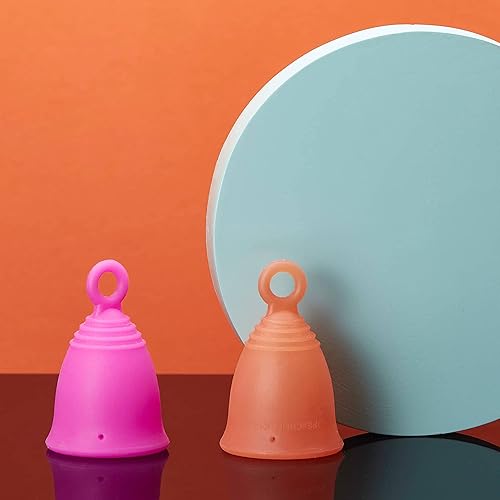 Miniatura 3 de Peachlife Anillo de silicona con copa menstrual con vástago de bucle para una fácil extracción, alternativa de tampón reutilizable de 12 horas,