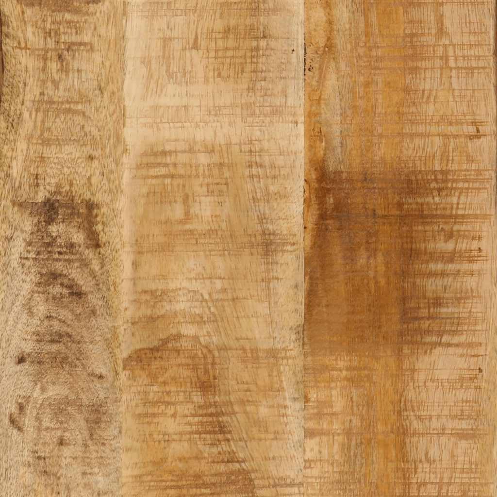 Hothingwell Biurko w kształcie litery L 165x110x77 cm z litego drewna mango | Solidne żelazne nogi, instalacja prawa lub lewa, unikalny rustykalny design