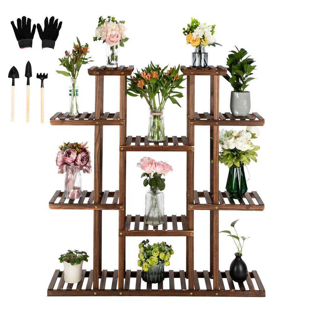 H.W.F PLANTER STAND”HIGH“ Amazon.com: Wood Plant Stand Indoor Outdoor Multi Layer Flower Pot
