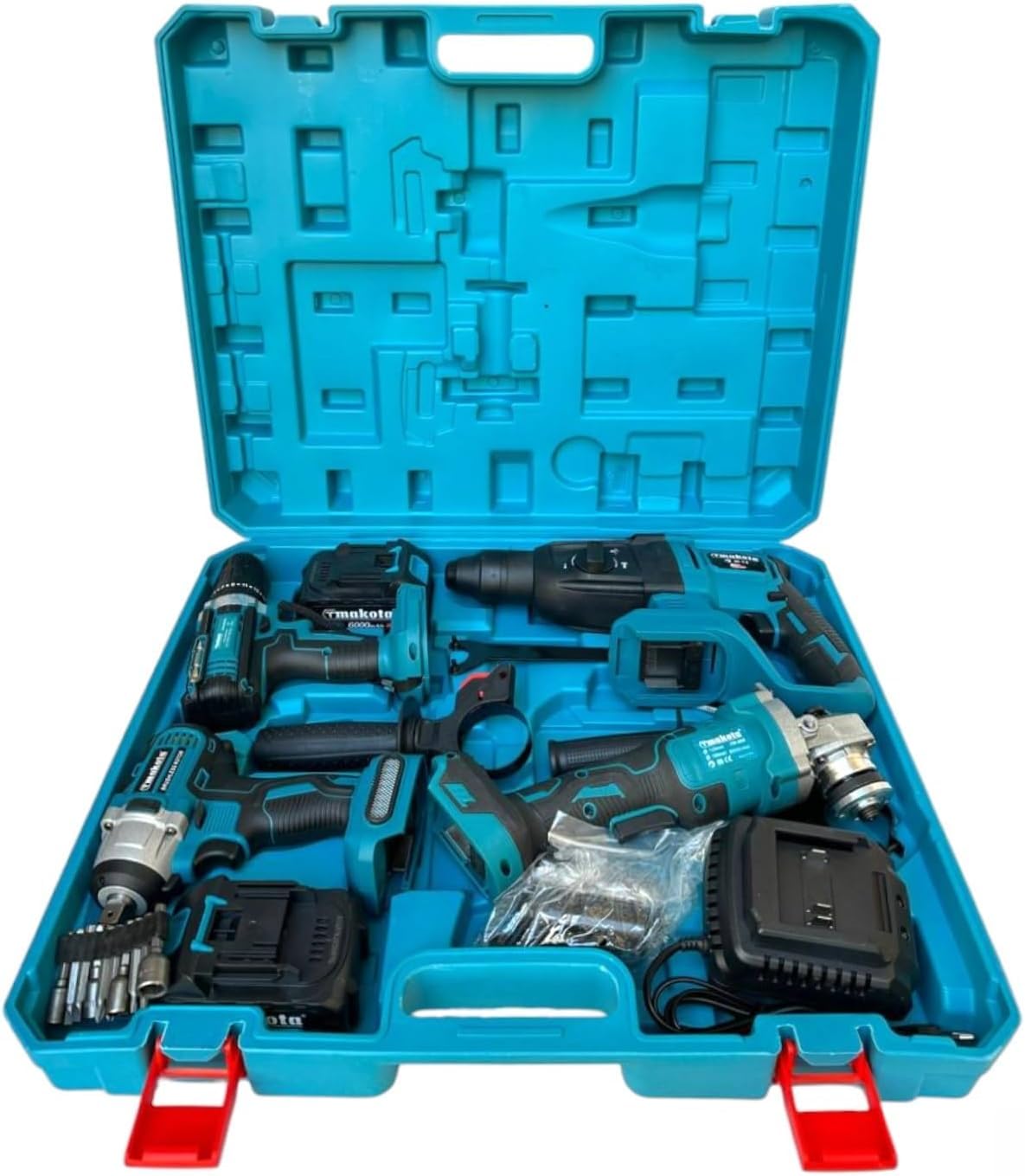 KIT 4 IN1 TASSELLATORE TRAPANO IMPULSI TRAPANO AVVITATORE 68V BRUSHLES - Foto 5