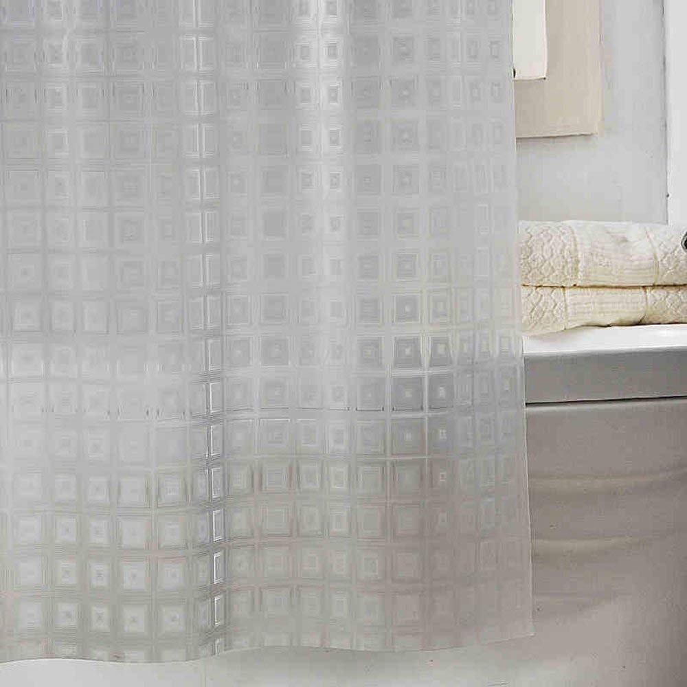 Cortina de ducha Mu Household para baño, cortina de ducha antimoho, cortina de ducha impermeable, cortina de ducha más gruesa, cortina antiarrugas, 180 x 22 cm