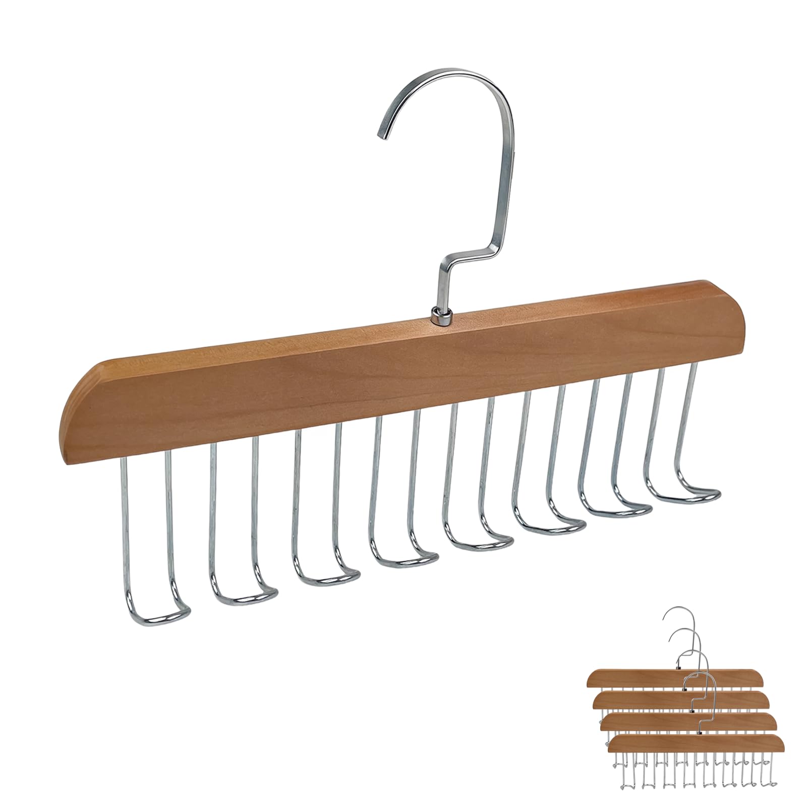 lot de 4 porte-ceintures pour placard