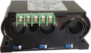Loulensy 3-Phase AC Current Sensor Transducer Transformer Transmitter with 3 Element 0-100A AC Output 4-20mA DC