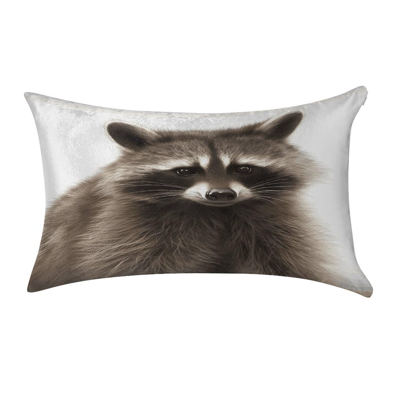 Btcowzrv Style Hairy Raccoon Pillow Cover Pillow Case Pillowcase