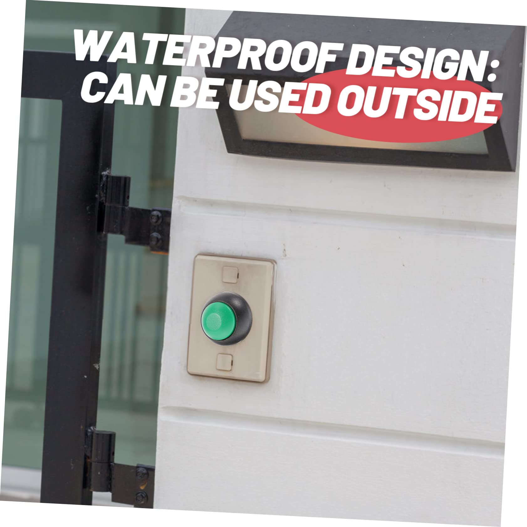 HOMSFOU 50pièces Bouton De Sonnette Auto-réinitialisant Étanche Kit De Boutons Rouges Verts Pour Remplacement Facile Les Bureaux Écoles Et Événements Pour Utilisation Sans Pression