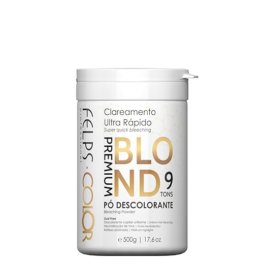 Felps Color Pó Descolorante Blond Premium 500G, Felps Professionnel, 500gr