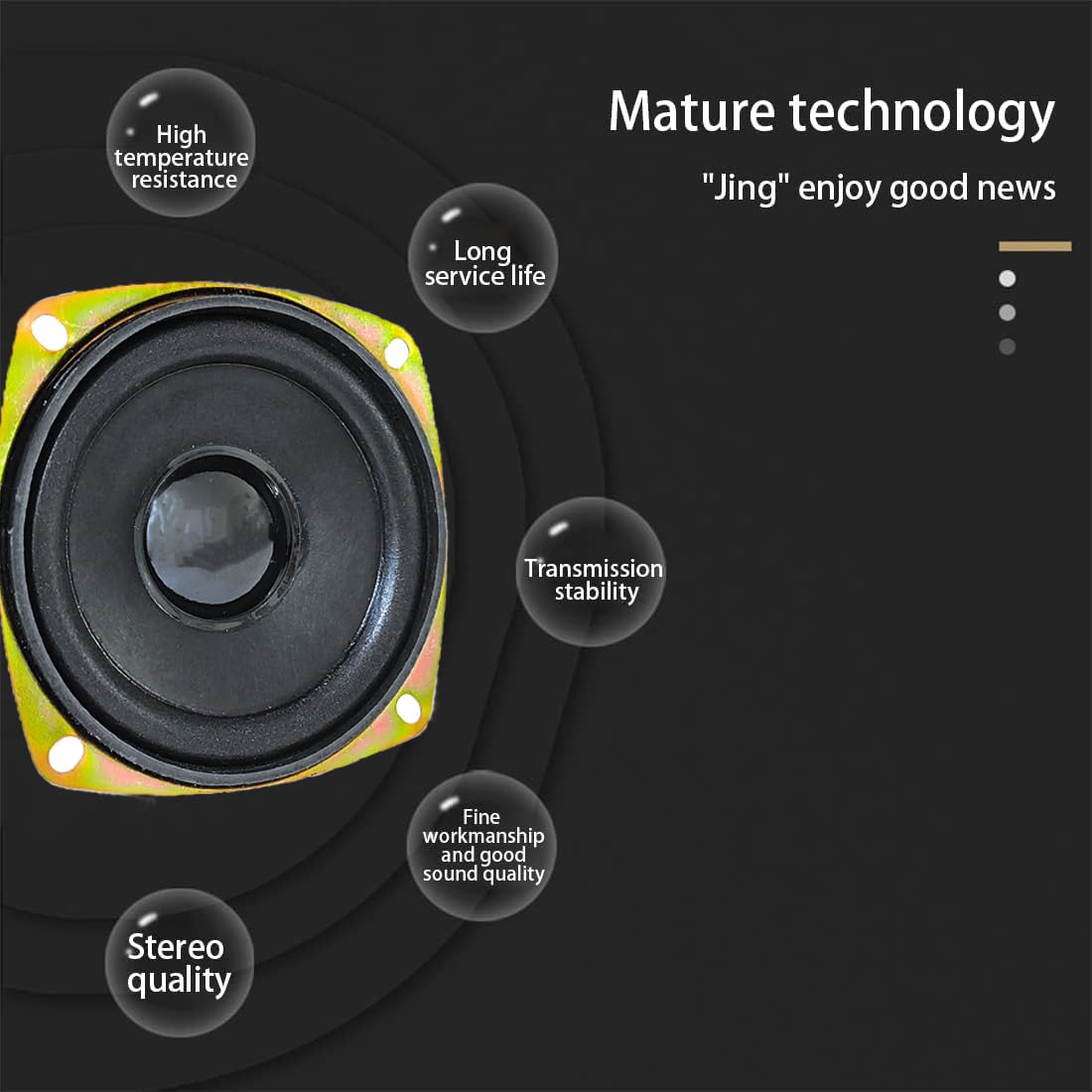 Gikfun 3 pollici 4Ohm 20W Full Range Audio Speaker Stereo Woofer Altoparlante per Arduino Sostituzione FAI DA TE (confezione da 2 pezzi) EK2173
