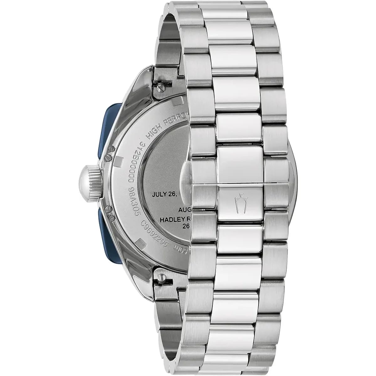 Bulova Mężczyźni Lunar Pilot Zegarek, Srebrny/Granatowy, Ø 43.5 mm