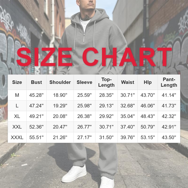 Sweatsuits for Men 2 Piece Outfits Oversized Lighweight Gym Jogging Sets - image 2