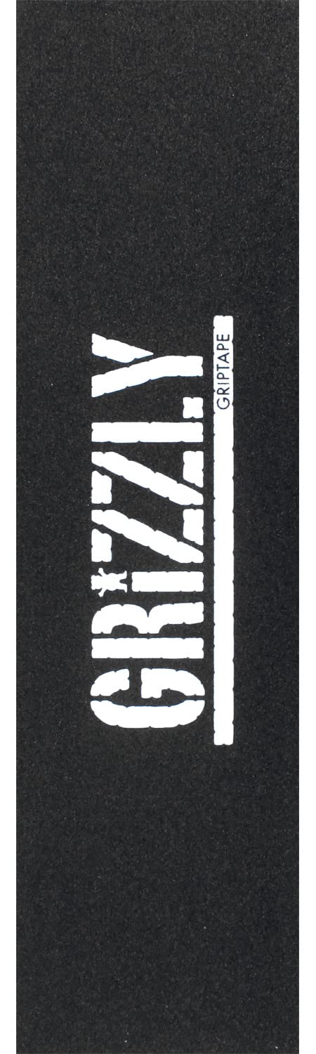 Grizzly Stamp Print Black/White 9x33 - Single Sheet