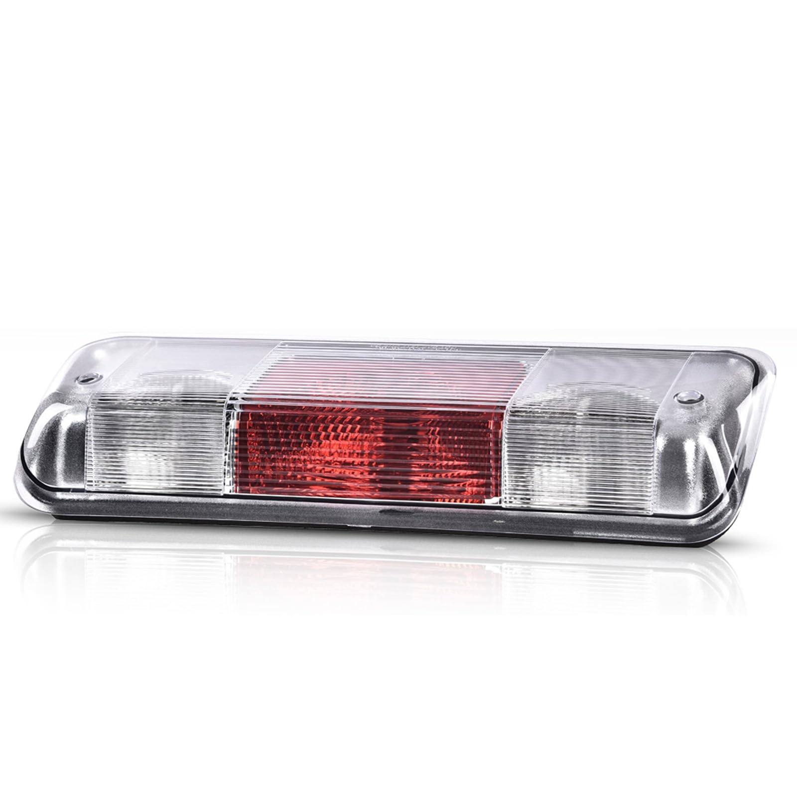 3rd Brake Light Compatible with 2004-2008 Ford F150 High Mount Center Rear Roof Third Cargo Light Parking Light Halogen Clear/Red Lens Tercera luz de freno