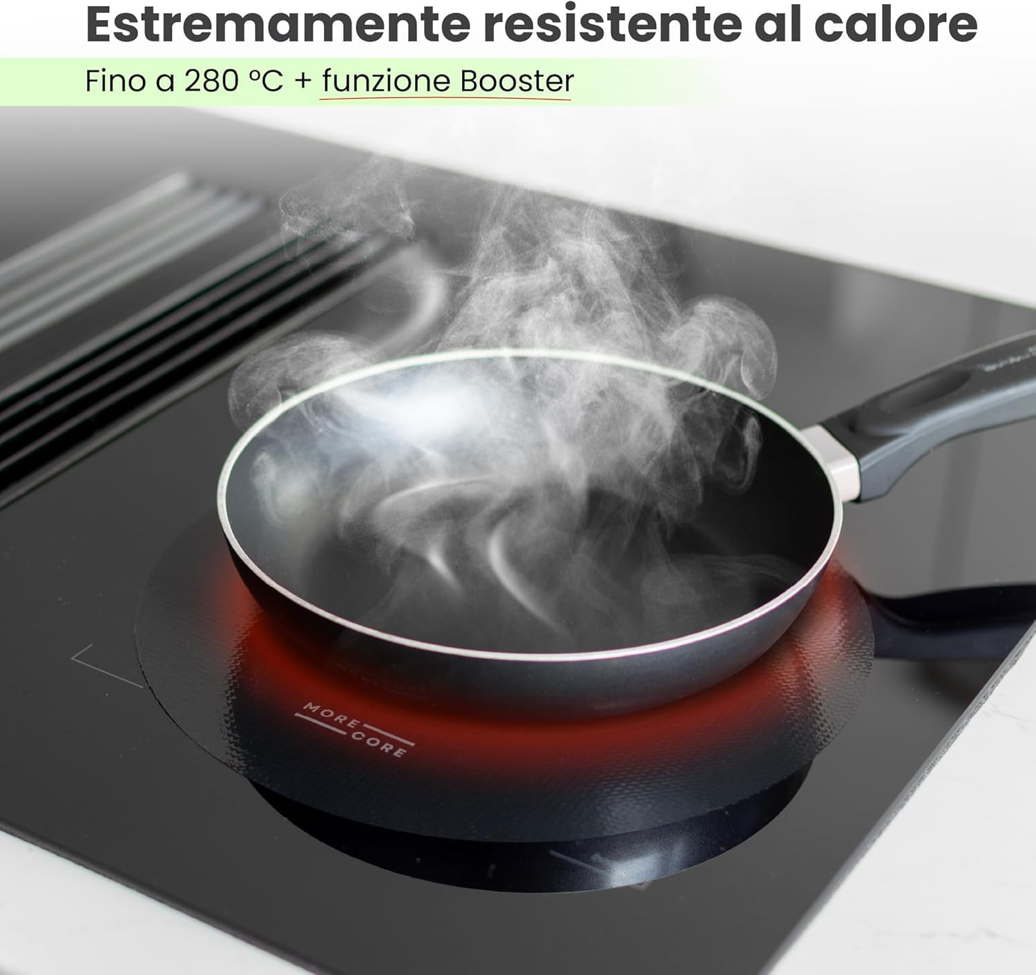 MoreCore Protezione Piano Induzione | Copri Piano Induzione | Piano Cottura Induzione | Tappetino Piano Induzione | Copri Piano Cottura | Copertura Piano Induzione | Coprifornelli | 5 Unità