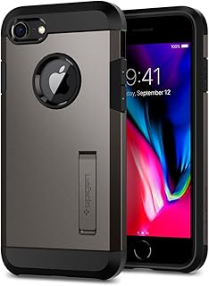 Spigen Cover Tough Armor 2 Compatibile con Compatibile con iPhone 8 Compatibile con iPhone 7 - Gunmetal