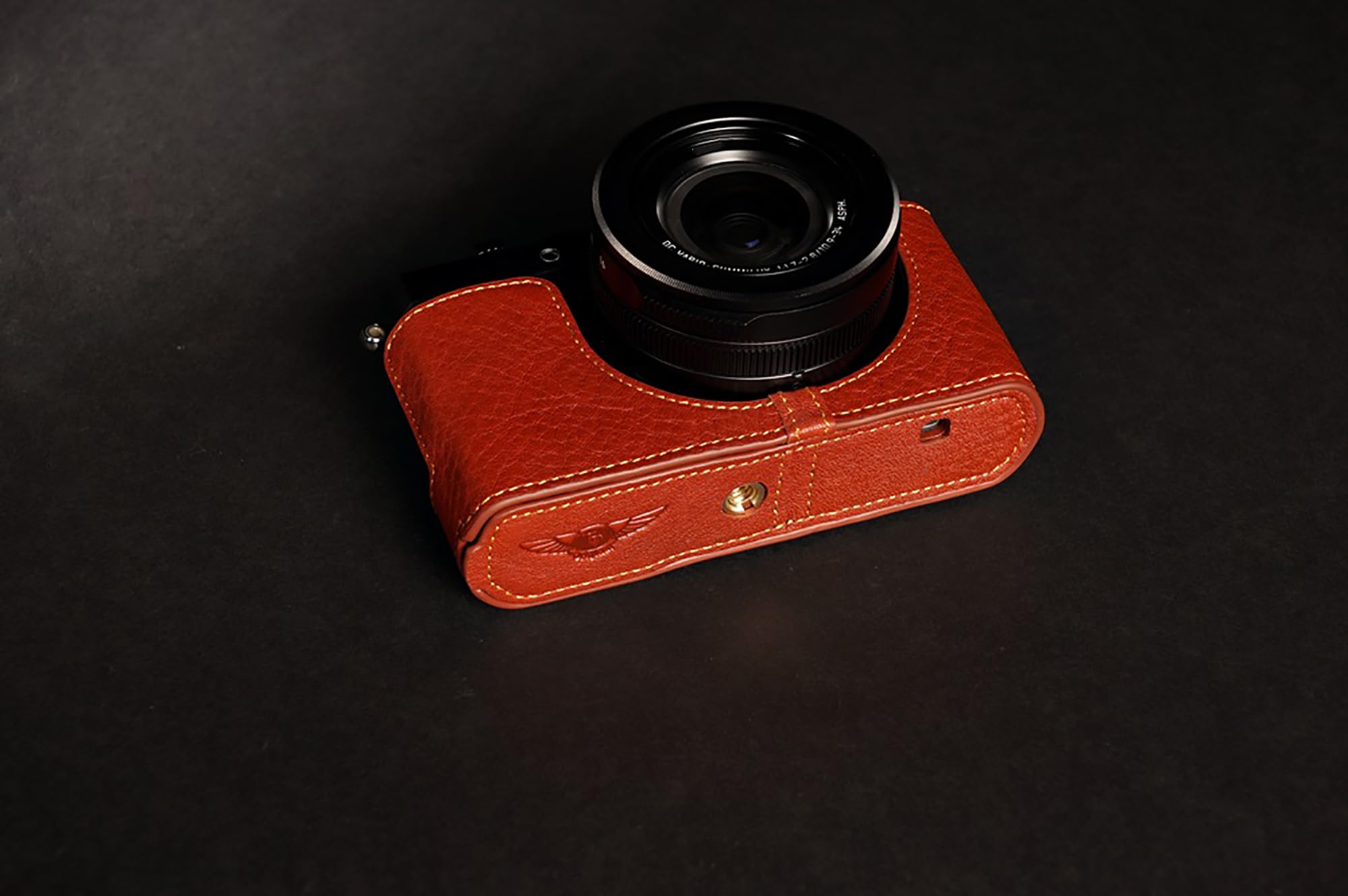 Étui En Cuir PU Pour Leica D-LUX 6 / D-LUX 7 / TYP109 - Protection Contre Les Chocs Et Rayures - Design Rétro Détachable