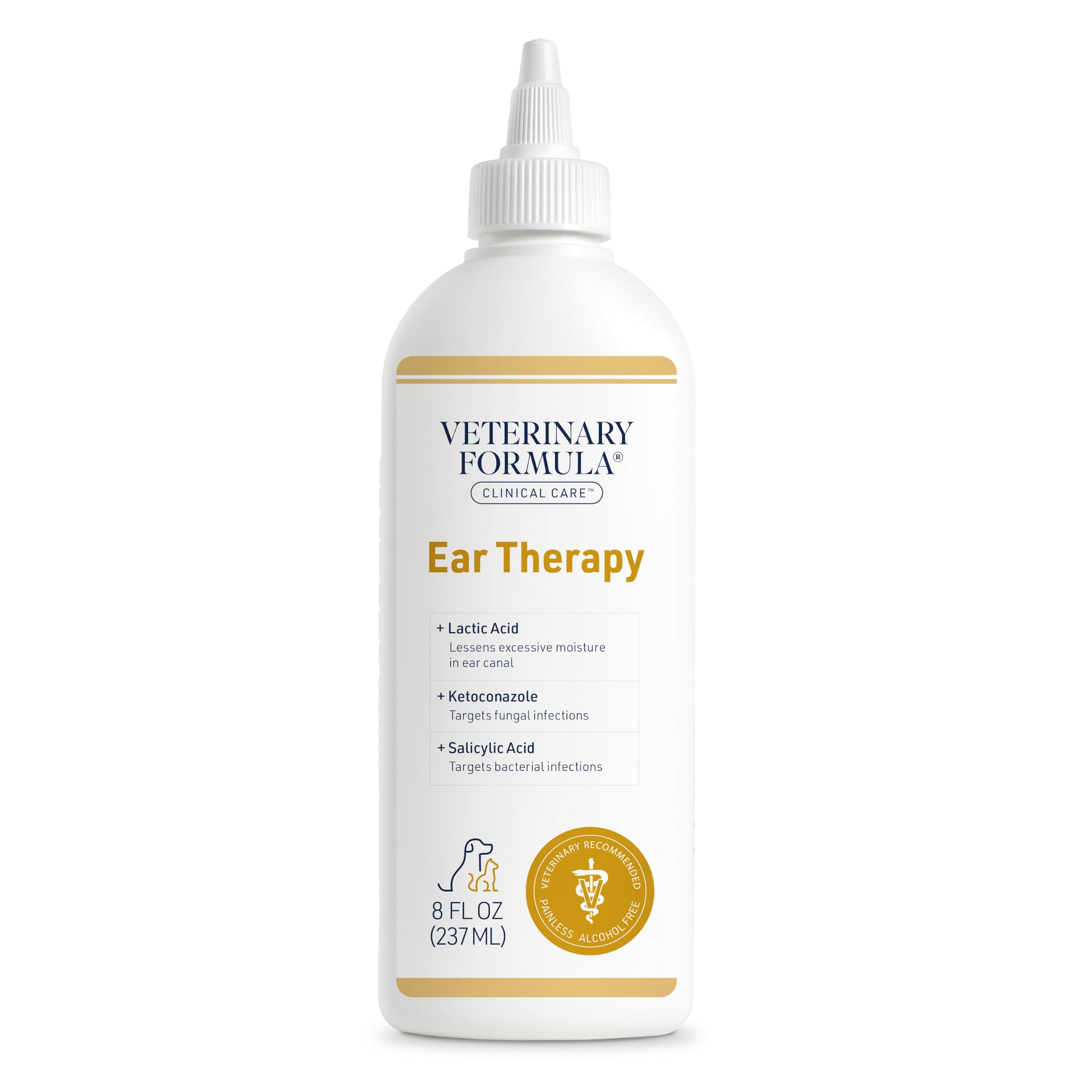 Veterinary Formula Clinical Care Ear Therapy Cleaner for Dogs & Cats, 8 oz