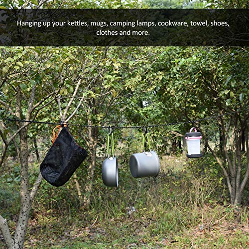 BESPORTBLE 1Pc Corda de Acampamento Ao Ar Livre À Prova de Vento Corda Varal de Secagem para Viagens