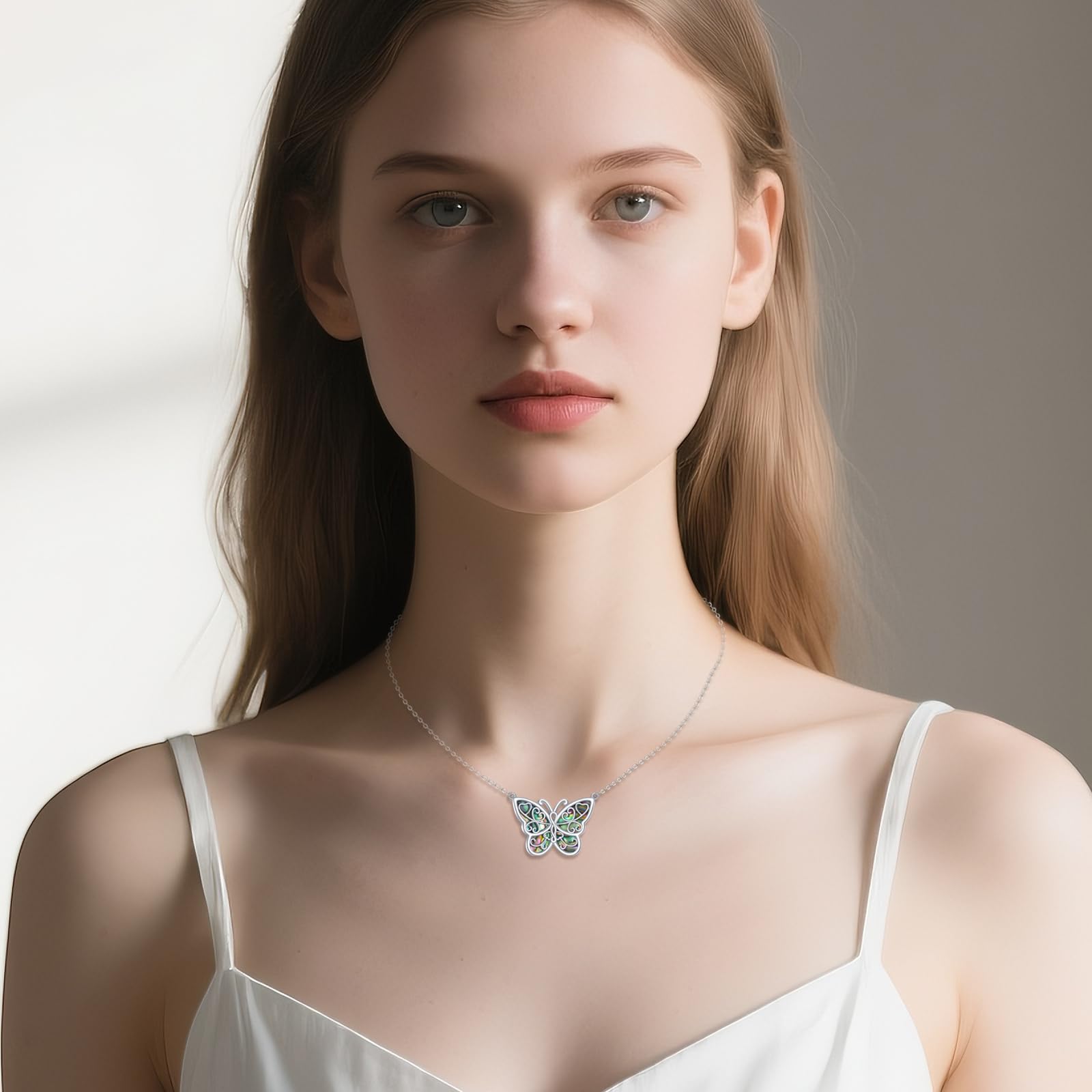 Lebensbaum Kette Damen Silber 925 Brustkrebs Rosa Schleife/Schwester/Waage der Gerechtigkeit/Hexenknoten Lebensbaum Schmuck Geschenk
