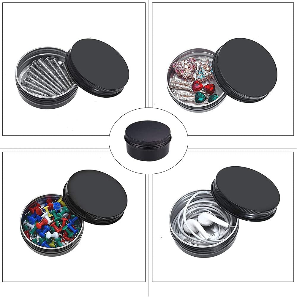 Sertay Leere Aluminium-Dosen – 12 Stück, 68x35 Mm, Mit Schraubdeckel Für Creme, Salben & DIY