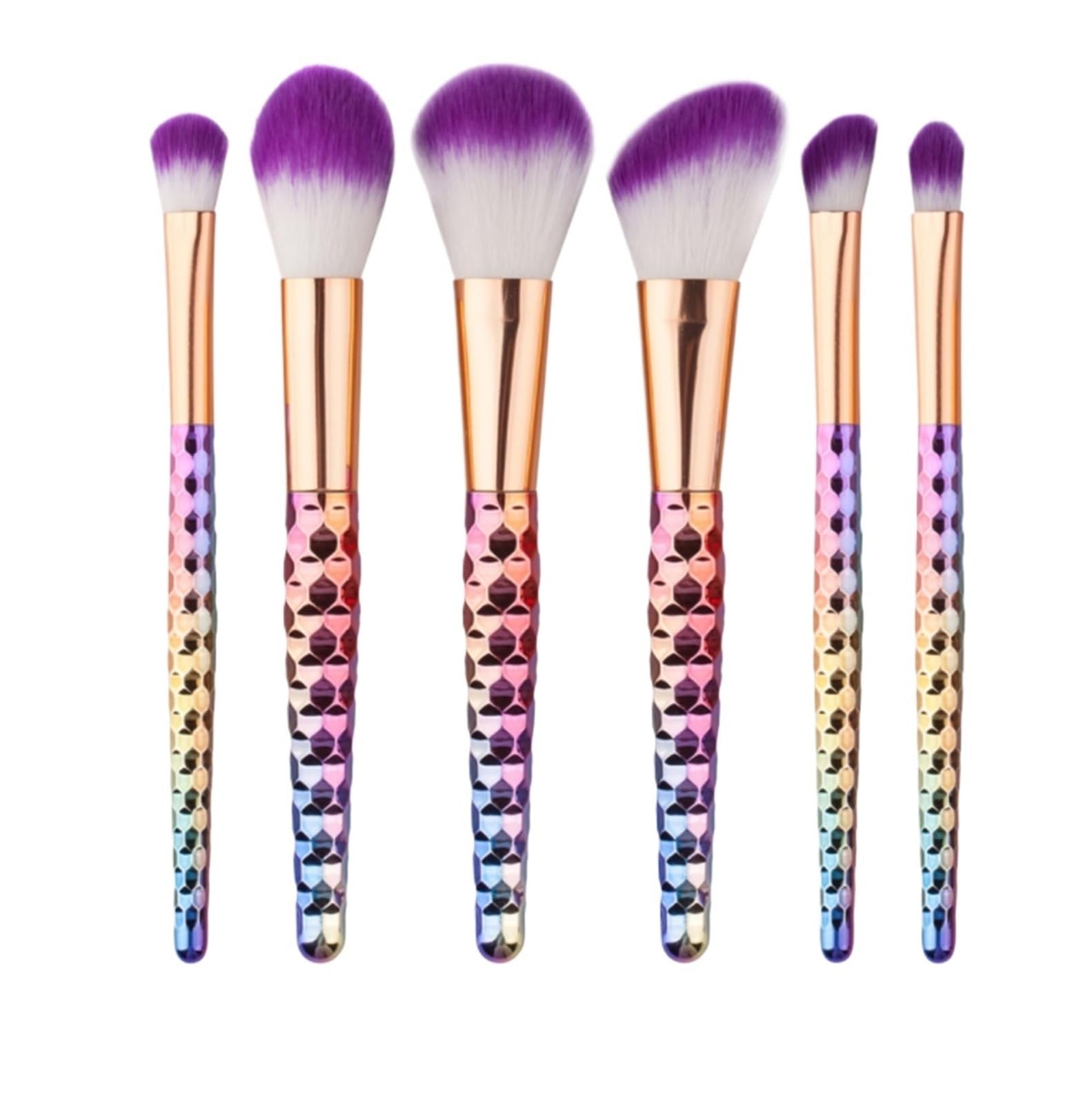 Set Pennelli Make Up Trucco Set Di Pennelli For Il Trucco 6 Pezzi Setole Morbide For Pennello For Viso Blush For Contorno Ombretto For Viaggio Professionali