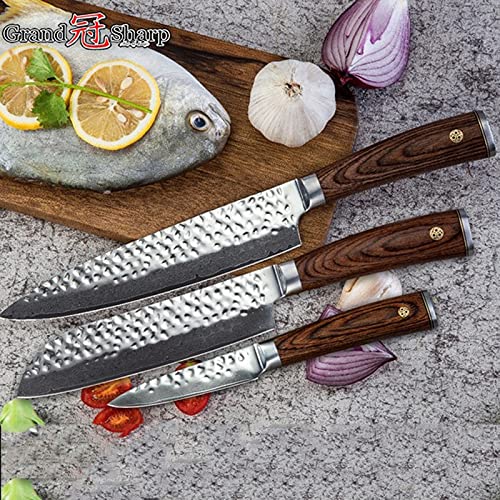 Set Cuchillos Cocina 3 Piezas Acero Inox Base miniatura 3