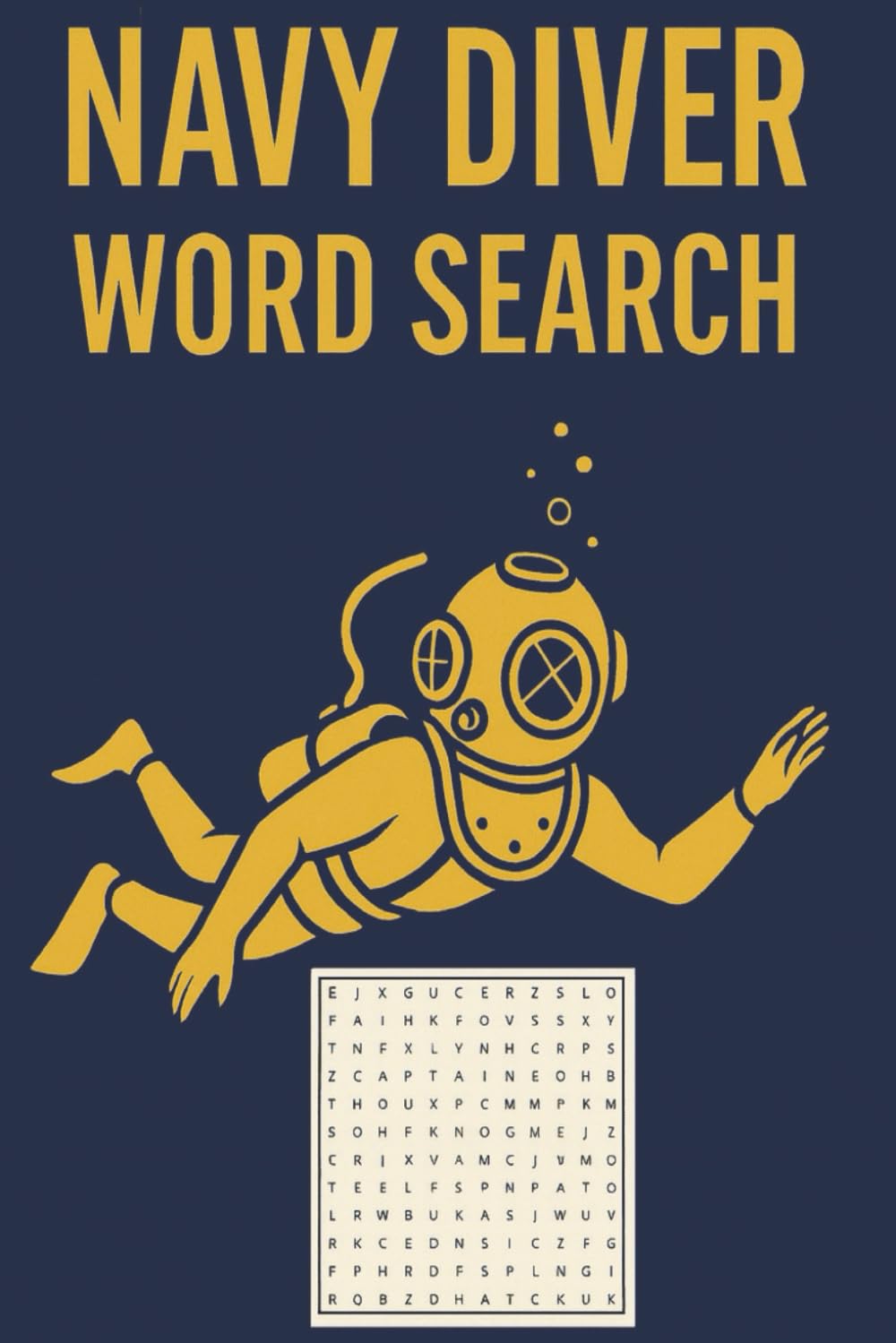 Navy Diver Word Search Puzzle Book: Word Searches with Easy to Read Print about Navy Divers, Scuba, Recreational Diving and More | 6x9 inches, 110 ... gift for Vacations, Holidays, and Free Times
