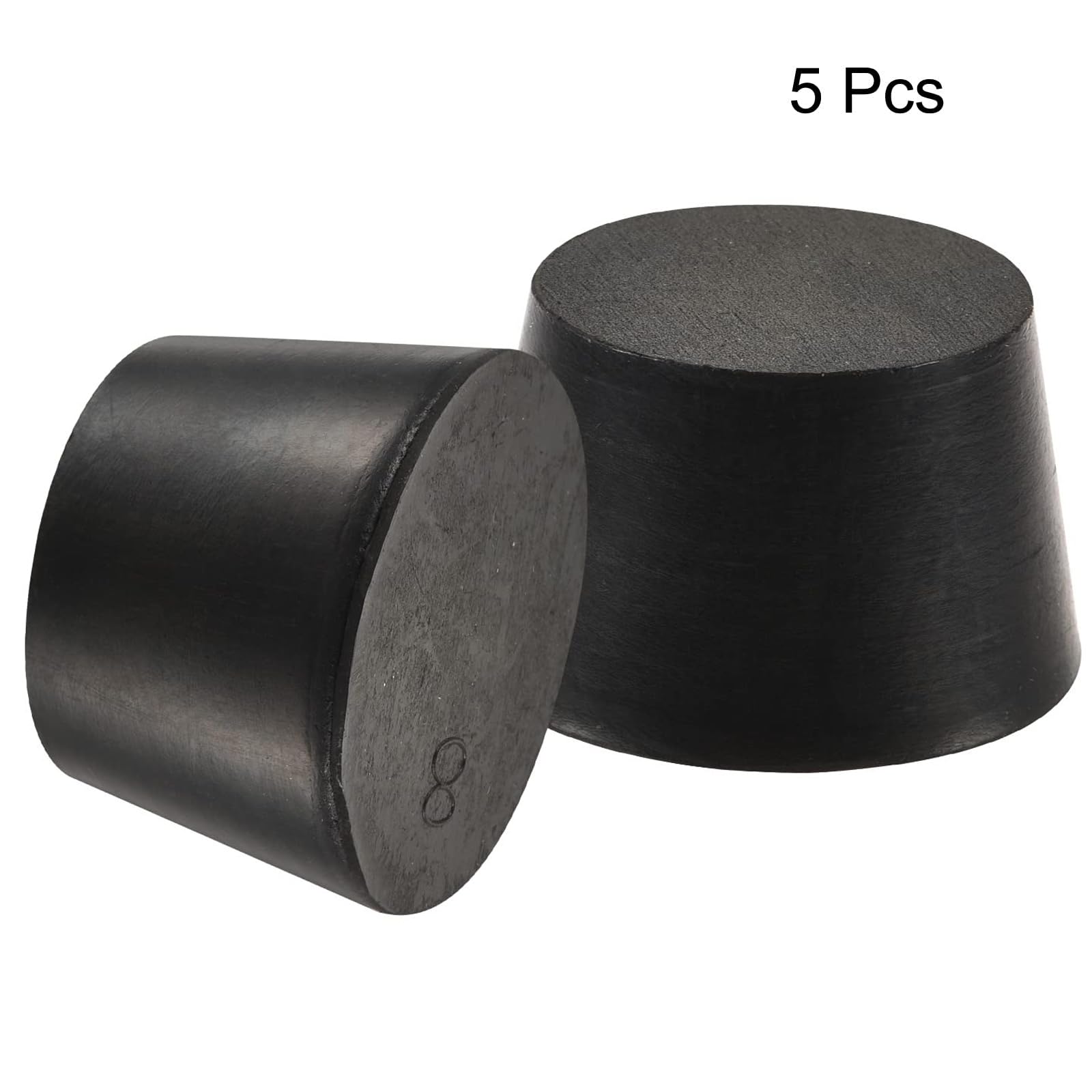TOP-VIGOR 5Pcs Rubber Tapered Plug, 33mm to 41mm Solid Silicone Stopper - Image 3
