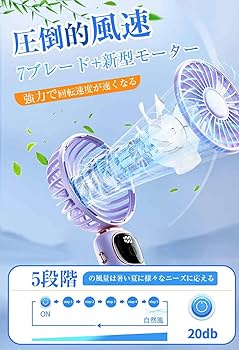 新品未使用品　ハンディファン 携帯扇風機 大風量 2025新型 ハンディファン 2025新型 扇風機 ハンディ扇風機 充電式