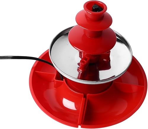 Miniatura 8 de Máquina de fuente de fondue de chocolate de 3 niveles, bandeja desmontable, mini fuente eléctrica de fondue de chocolate, máquina de fusión para