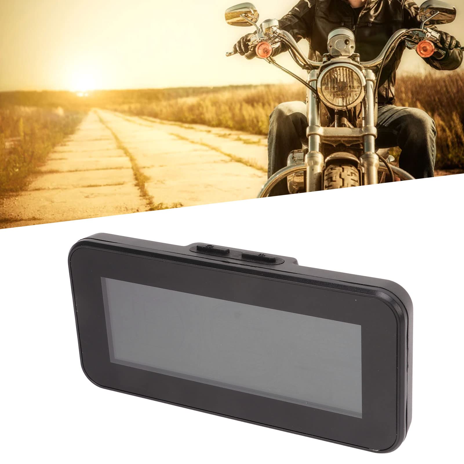 Sistema de control de presión de neumáticos ABS, medidor de gradiente resistente a altas temperaturas, pantalla HUD GPS con 2 sensores TPMS externos para motocicleta