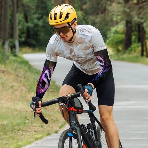 Miniatura 4 de UV Sun Protection Arm Sleeves for Men Women Tattoo Cover Up Cooling Compression Sports Sleeve for Basketball Golf