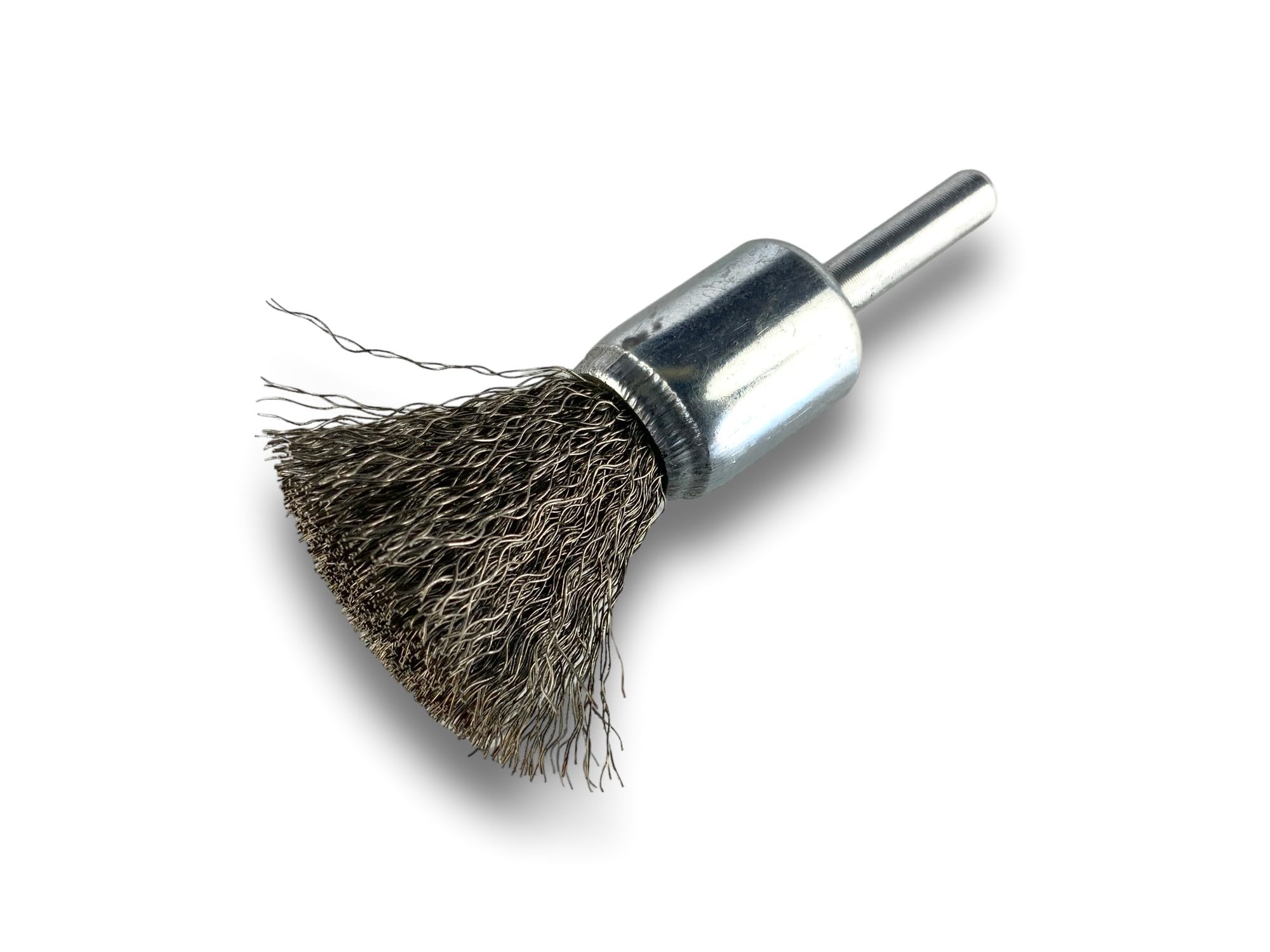 Kibros Lot 6 brosses en bout pinceau tige Ø 6 mm fil inox souple Ø 18 mm